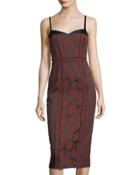 Marsolais Floral Jacquard Dress