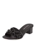 Maxx Jeweled Low-heel Slide
