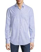 Slim-fit Striped Chambray