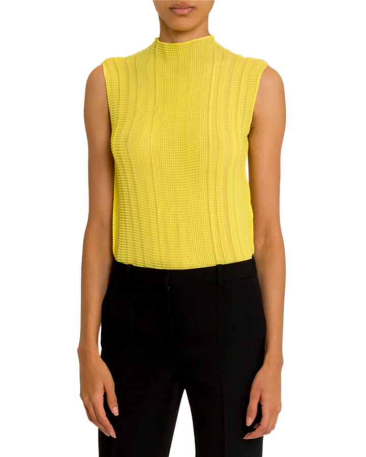 Sleeveless Pleated Georgette Top