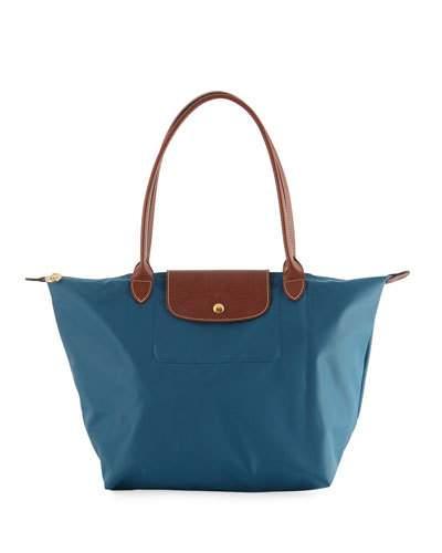 Le Pliage Large Shoulder Tote Bag, Teal