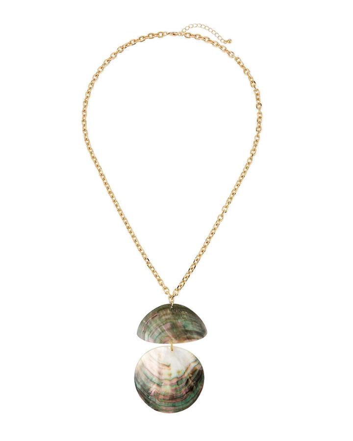 Double-shell Pendant Necklace