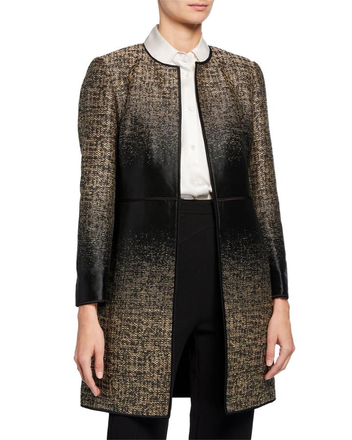 Erin Equinox Long-sleeve Jacquard Coat