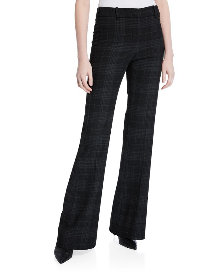 Anna Plaid Flare Pants