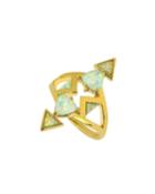 Opalescent Triangle Ring,