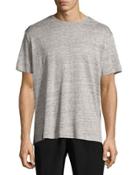 Linen Relaxed-fit Crewneck T-shirt,