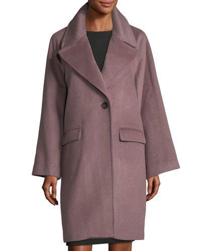 Bella Wool-blend Cocoon Coat