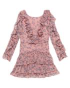 Girl's Alessia Ruffle Floral Print Dress,