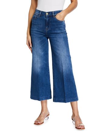 Le Vintage Cropped Wide-leg Jeans