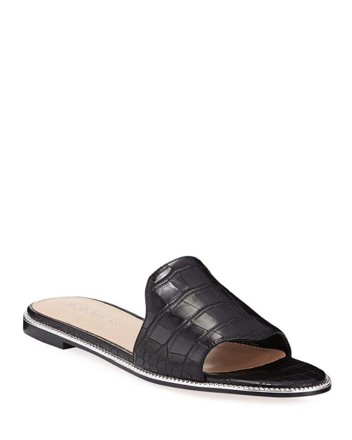 Zahara Croc-embossed Leather