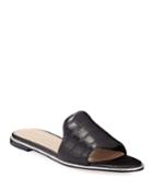 Zahara Croc-embossed Leather