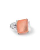 Rock Candy&reg; Large Square Peach Doublet Ring With Baguettes,