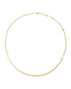 14k Gold Round Bar Necklace
