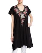 Hisako Embroidered Drape Tunic
