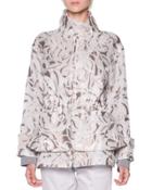 Floral Mesh Jacquard Jacket