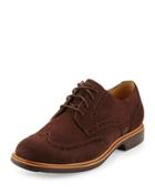 Great Jones Suede Wing Tip, Chestnut/java