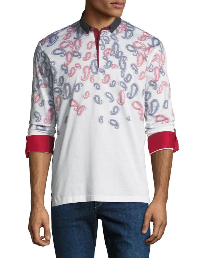 Men's Paisley-print Polo