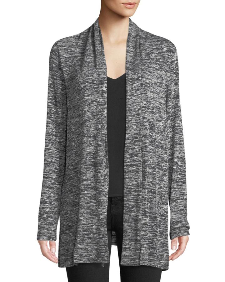 Heathered Tie-front Cardigan