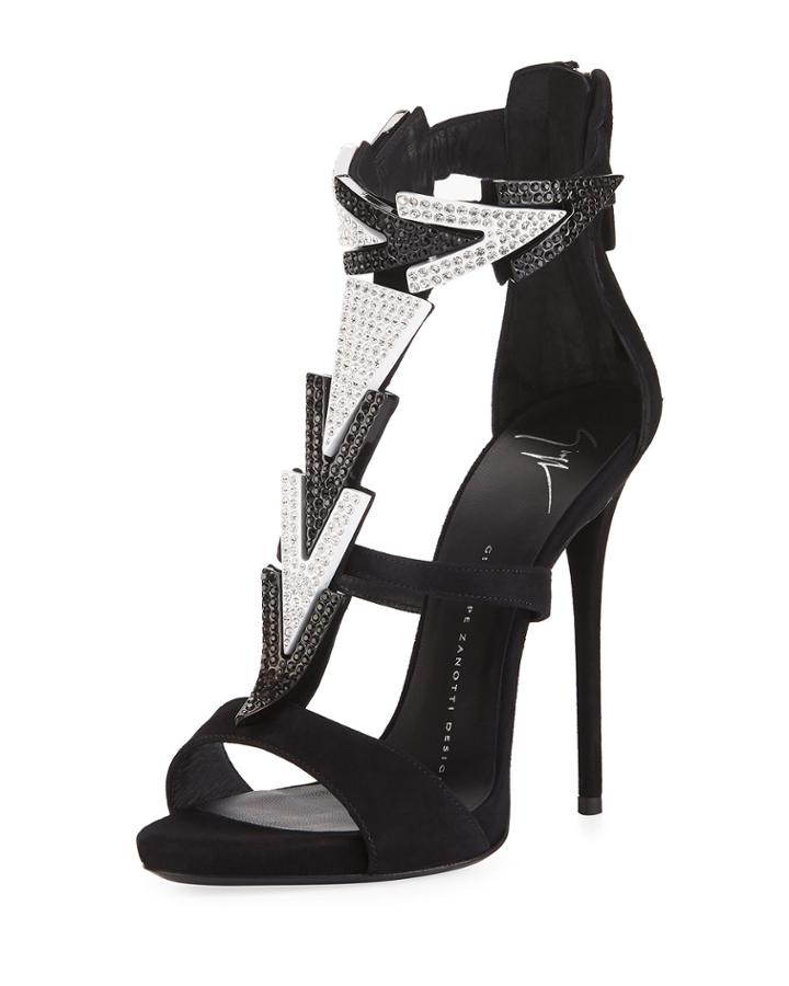 High-heel Embellished Strappy