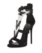 High-heel Embellished Strappy