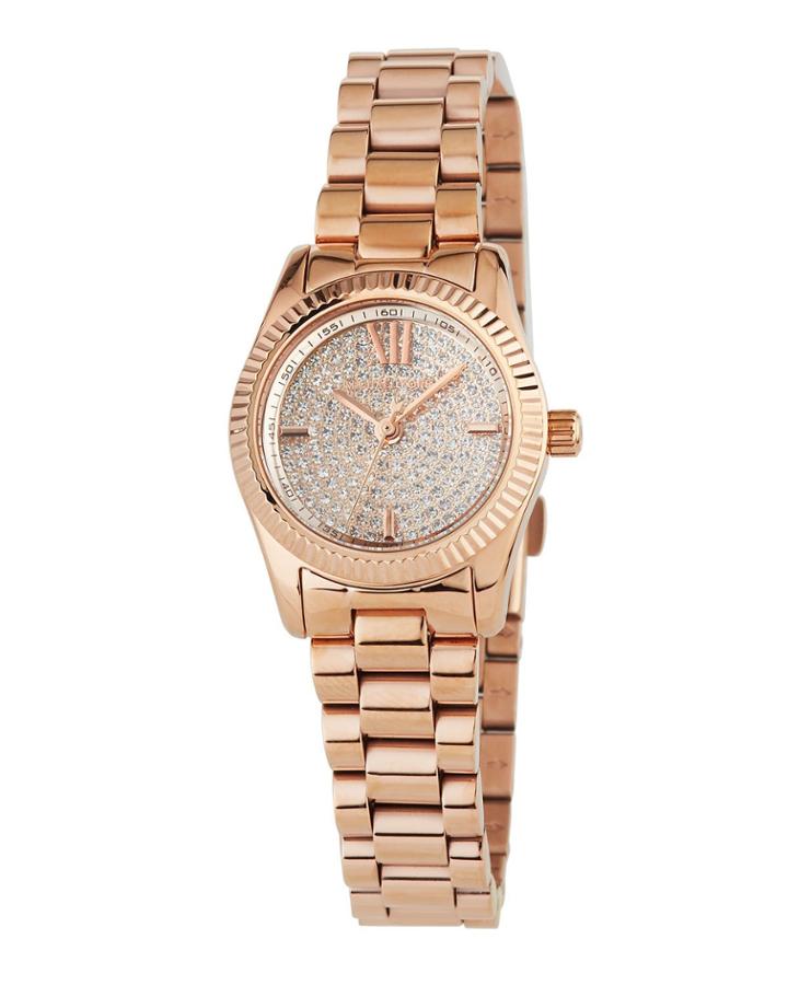 Lexington Crystal Bracelet Watch, Rose Gold