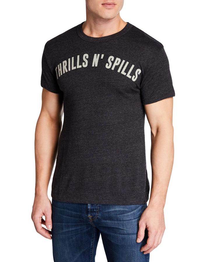 Men's Thrills N' Spills Printed Cotton T-shirt