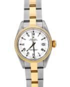 Pre-owned Men's 34mm 18k Gold Date Bracelet Watch