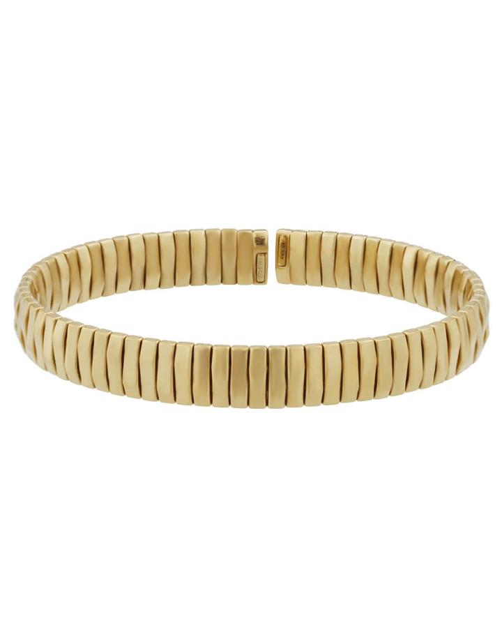 18k Gold Segmented Bangle
