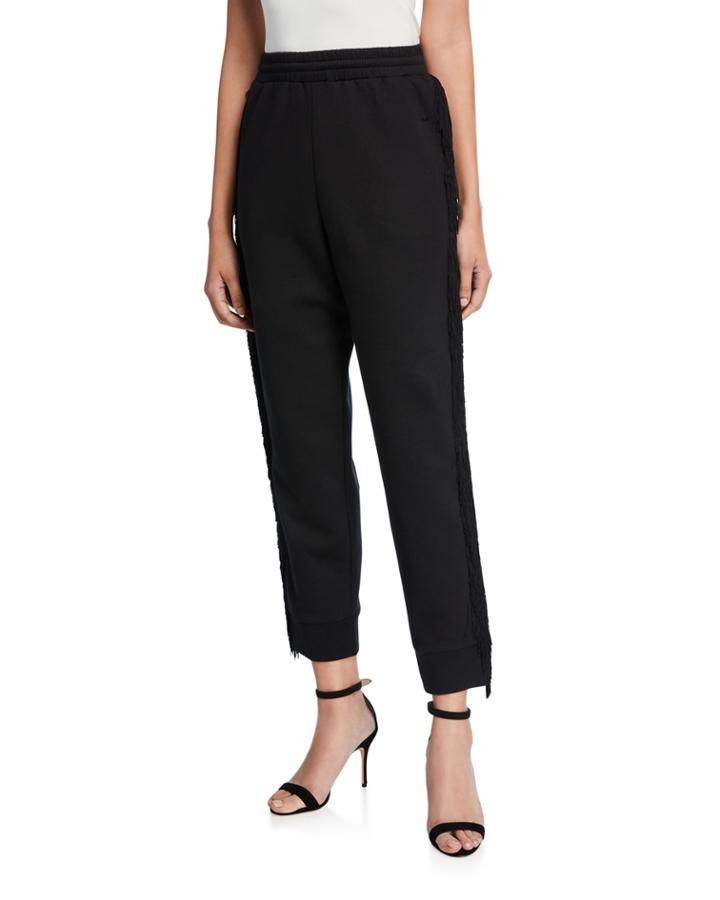 Fringed Jogger Pants