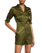 Renee Button-front Romper