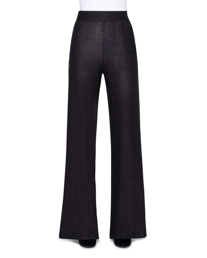 Shimmer Silk Wide-leg Pants