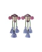 Meredith Beaded Tassel Earrings