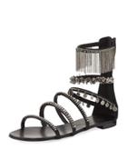 Embellished Satin Gladiator