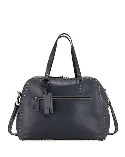 Rockstud-trim Leather Doctor Bag