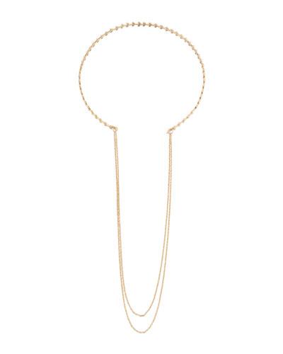 Open-front Choker Necklace W/