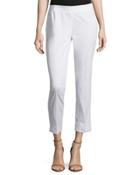 Twill Straight-leg Pants