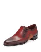 Frisco Side-laced Calf Oxford, Red