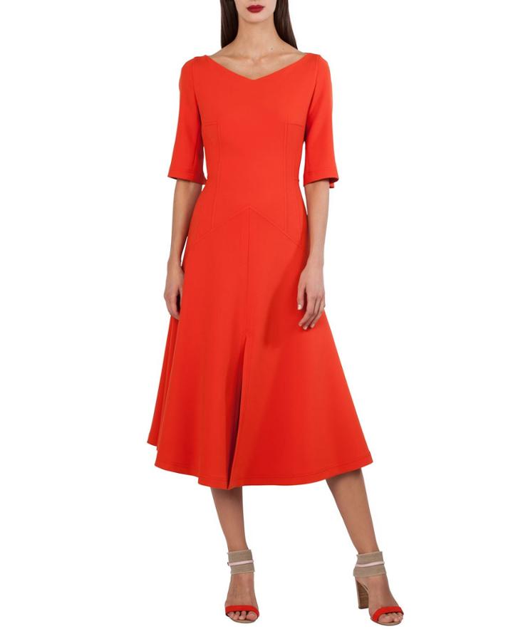 Elbow-sleeve A-line Techno Stretch