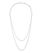 14k White Gold By-the-yard White Topaz Necklace,