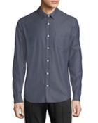 Men's Button-front Long-sleeve Twill