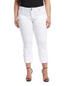 Cameron Wide-cuff Jeans, White