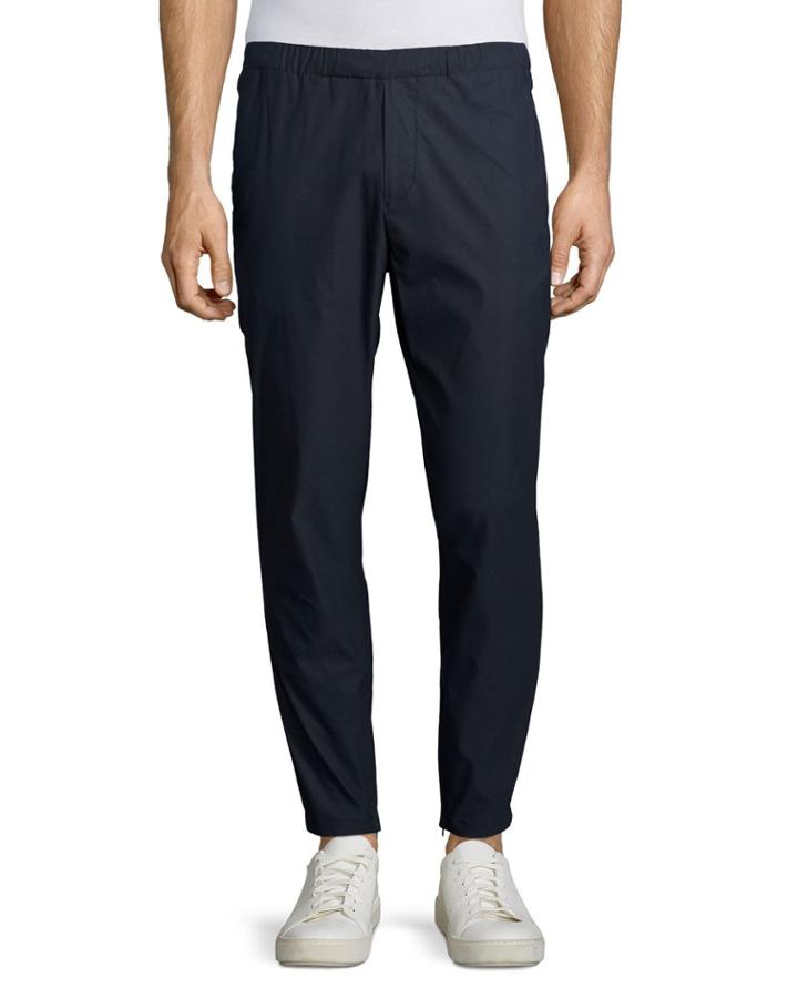 Pier Deaver Nylon Jogger Pants, Navy
