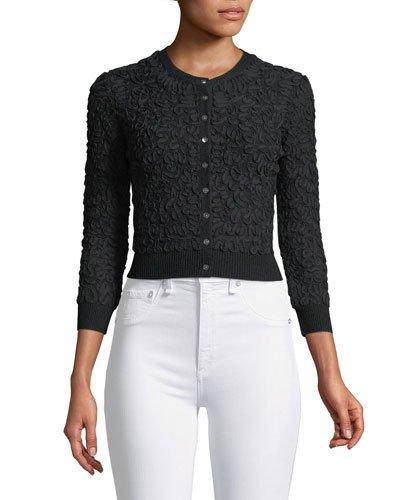 Soutache Cropped Cardigan