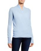 Cashmere Wrap-front Top