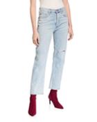 Mckenzie Curved Straight-leg Jeans
