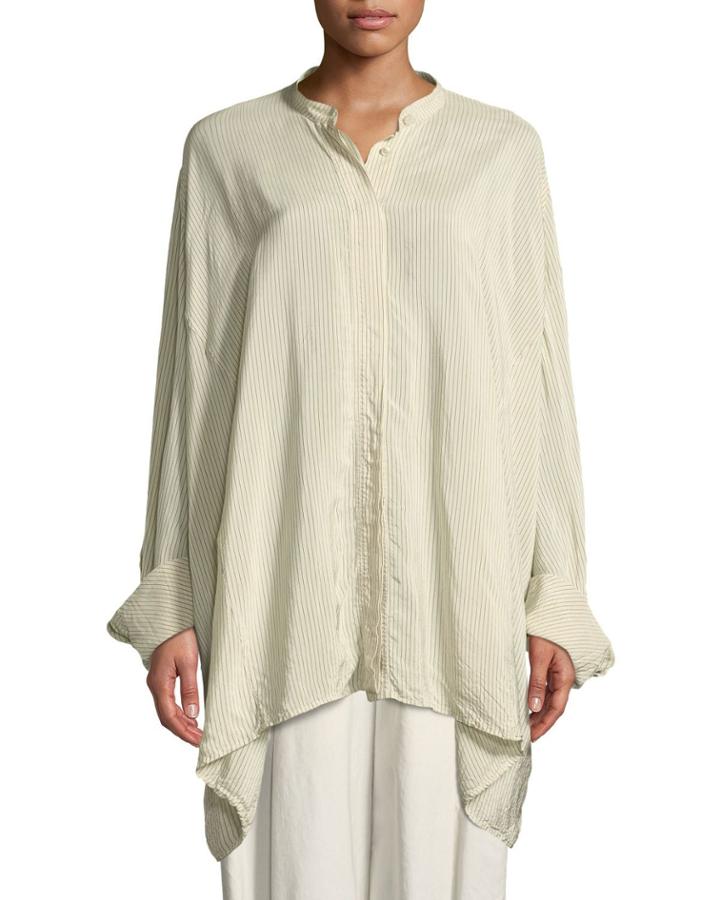 Pinstripe Oversized Cotton