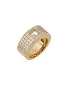 Estate 18k Happy Diamonds Floating Diamond Band Ring,