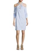 Collingwood Long-sleeve Cold-shoulder Dress