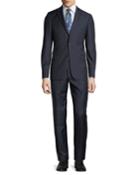 Men's Pinstriped Two-piece Wool