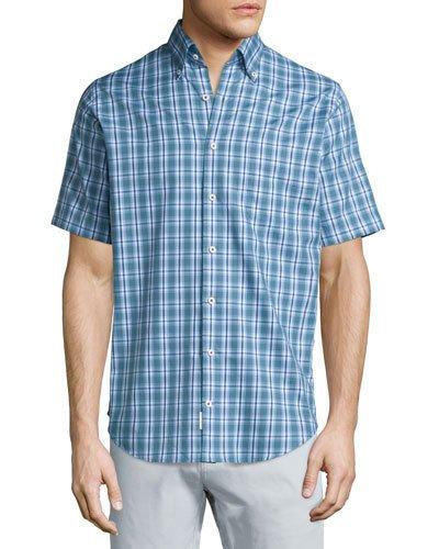 Plaid Short-sleeve Sport